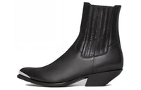CELINE Short Chelsea Boots 4cm Women's Black