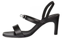 HERMES Glamour Strap Sandals 7.5cm Women's Black