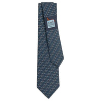 HERMES Silk Ties Men's Ocean/Sky/Medium Blue