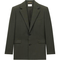 SAINT LAURENT Business Suits Coats Women's Khaki