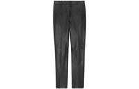 SAINT LAURENT Leather Pants Men's Black
