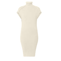 LOUIS VUITTON Roll Neck Ribbed Knit Dress