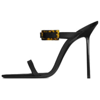 SAINT LAURENT Slide Slippers 11cm Women's Black