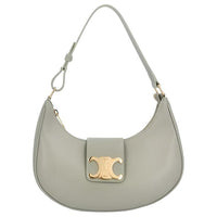 CELINE AVATriomphe Calfskin Shoulder Bag Women's Gray