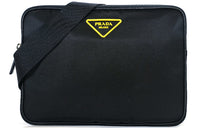 PRADA Nylon Shoulder Bag Men's Black