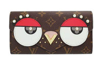 LOUIS VUITTON Sarah Coated Canvas With Leather Wallet Women's Brown