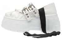 MIU MIU NAPLAK Platform Platform Shoes Women's White