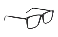 SAINT LAURENT Acetate Irregular Shape Eyeglass Frames Men's Black