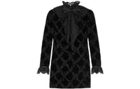 SAINT LAURENT Pussy bow Collar Mini Dress