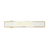 MIU MIU Metal Hair Clips Women's Gold