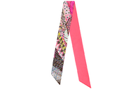 HERMES Luggage Collection Silk Scarves Unisex Plum