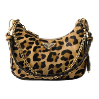 PRADA Re Edition Leather Shoulder Bag Handbag Shoulder Bag Mini Women's Honey