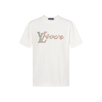LOUIS VUITTON Lv Vers Embellished Short-Sleeved T-Shirt