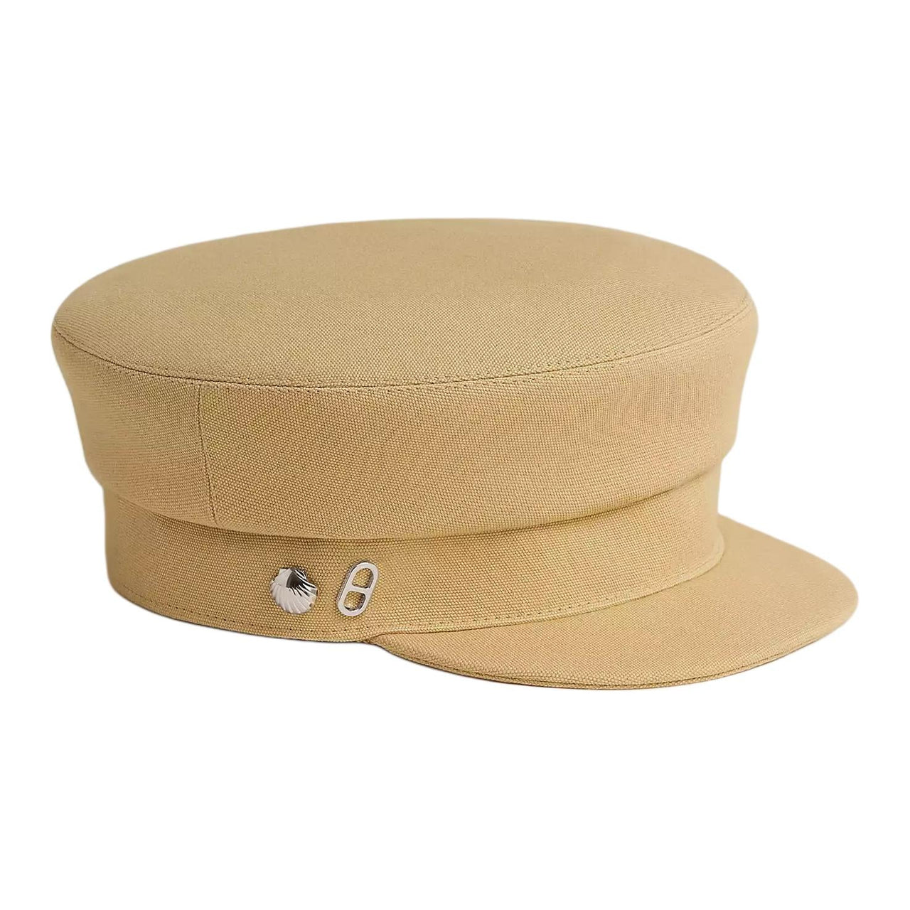 HERMES Cotton Berets Women's Beige
