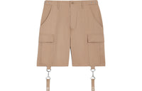 CELINE Cotton Linen Shorts With CELINE Straps