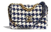 CHANEL 19Bag Soft Tweed Fabric Mouth Cover Bag Crossbody Bag Medium Size Women's Multicolor