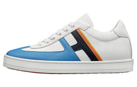 HERMES Boomerang Stylish Skateboarding Shoes Women's White Blue