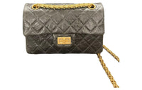 CHANEL Mini 2.55 Handbag Dark Grey AS0874