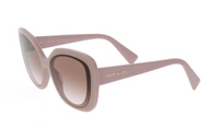 MIU MIU Acetate Irregular Shape Sunglasses Women's Pink