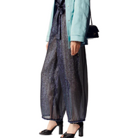 CHANEL Casual Pants Women's Marine Blue