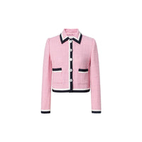 MIU MIU Tweed Long Sleeved Cropped Jacket