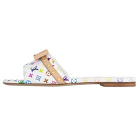 Takashi Murakami x LOUIS VUITTON 6AM Slide Slippers Women's White