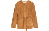 CELINE Leather Jackets Women's Honey