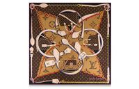 LOUIS VUITTON Tribute To Silk Scarves Women's Brown