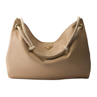 PRADA Re Nylon Shoulder Bag Large Size Women's Camel Brown
