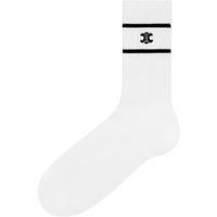 CELINE FW24 Mid-Calf Socks Men's 1 Pack White