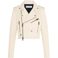 DIOR SS24 Leather Jacket Women's White