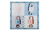 LOUIS VUITTON Silk Scarves Women's Blue