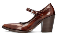 PRADA Chunky Heel High Heels Women's Brown