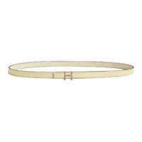 HERMES Calfskin Leather Belts Women's Beige -
