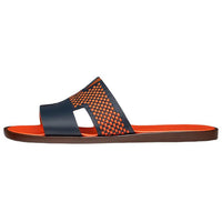 HERMES Izmir Slip Resistant Slide Slippers Men's Blue Orange
