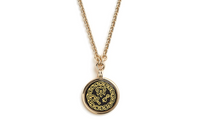 HERMES Enamel Gold-plated Necklaces Unisex Gold