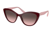 MIU MIU Cat Eye Sunglasses Women's Deep Red