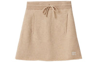 MIU MIU FW23 Casual Short Skirts Women's Sand Yellow