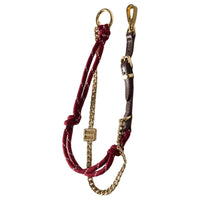 MIU MIU Fabric Keychains Unisex Heather Wood