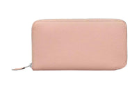 HERMES Calfskin Wallet Women's P1Rose Eglantine Rose Pink