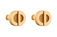DIOR Metal Stud Earrings Women's Gold