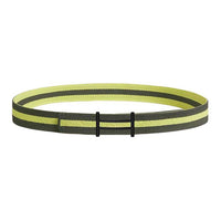 HERMES Nylon Belt Unisex Yellow Green Width: 3.2CM