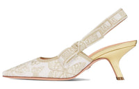 DIOR J'Adior Slim Heel High Heels 6.5cm Women's White