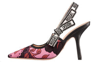 DIOR Slim Heel High Heels Women's Black Pink