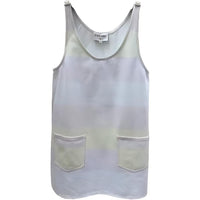 CHANEL Sleeveless Dress Women's Light Pink Red