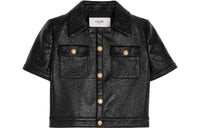 CELINE Cropped Coats Women's Black