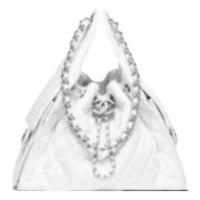 CHANEL Leather Handbag Women's White