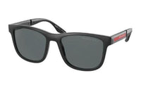 PRADA Acetate Irregular Shape Sunglasses Men's Black