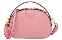 PRADA Leather Handbag Shoulder Bag Regular Women's Pink