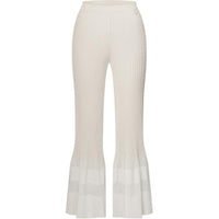 LOUIS VUITTON Scallop Knit Flared Pants
